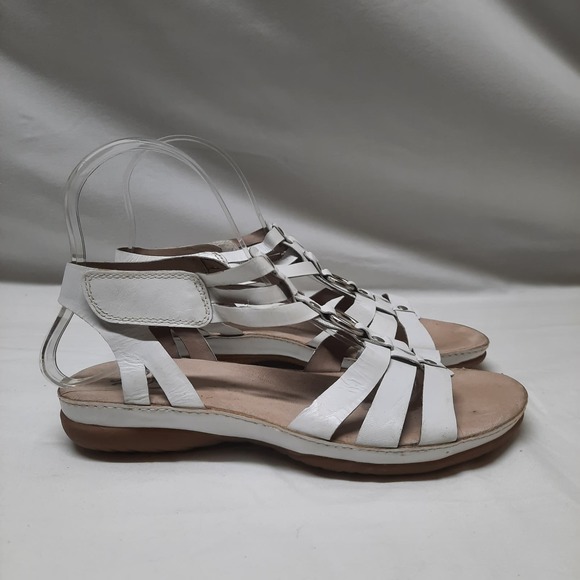 Pure sole Darla leather white ankle strap sandal 7 - Picture 4 of 7